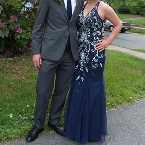Navy Blue Prom Dress